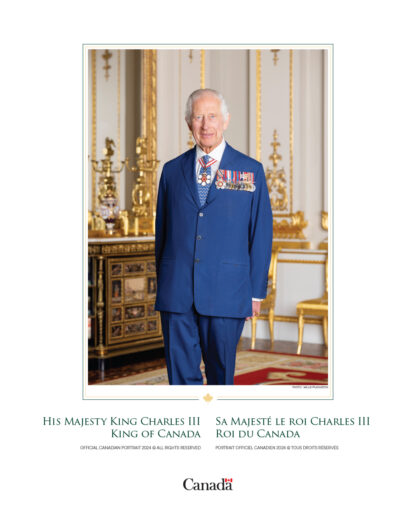 Official Canadian Portrait of His Majesty King Charles III