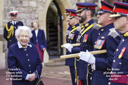Canada's Queen with CF Soldiers at Windsor