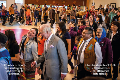 Charles dances during NWT homecoming