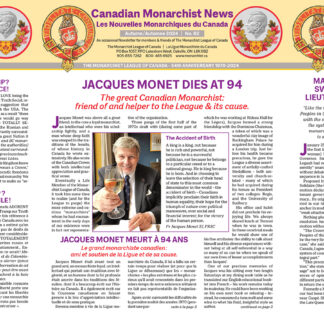 Copy/copies of past issues of Canadian Monarchist News
