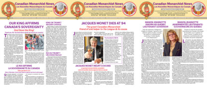 Copy/copies of past issues of Canadian Monarchist News