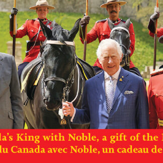 King Charles III with Noble, RCMP's gift